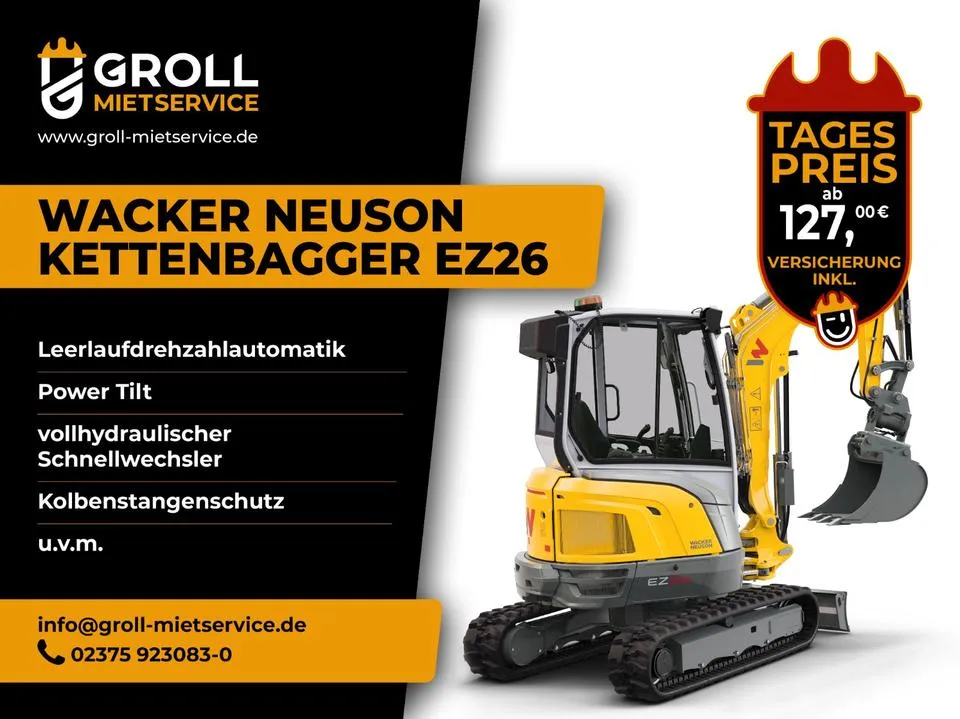 Wacker Neuson EZ26 Minibagger – Bild 2