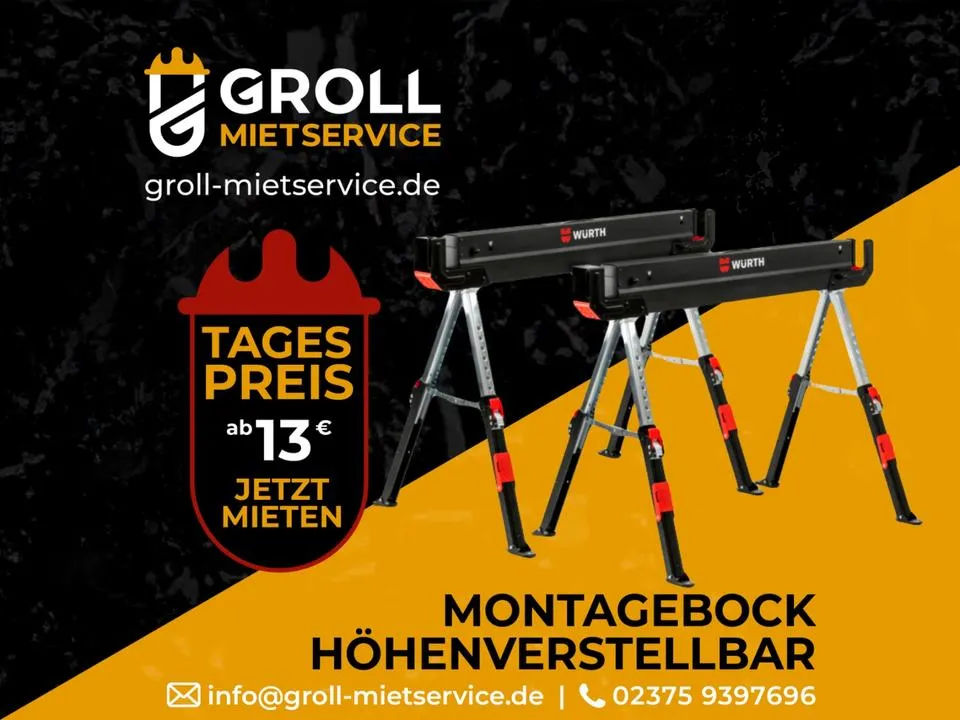 Montagebock höhenverstellbar (Paar)