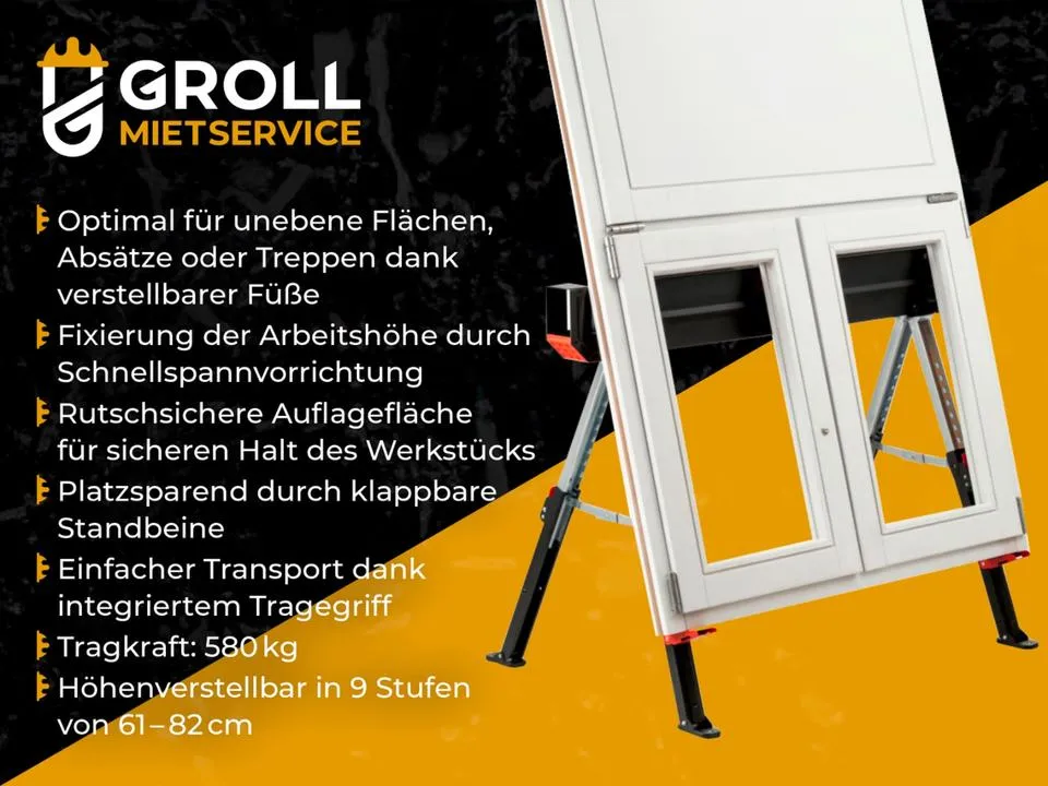 Montagebock höhenverstellbar (Paar) – Bild 2