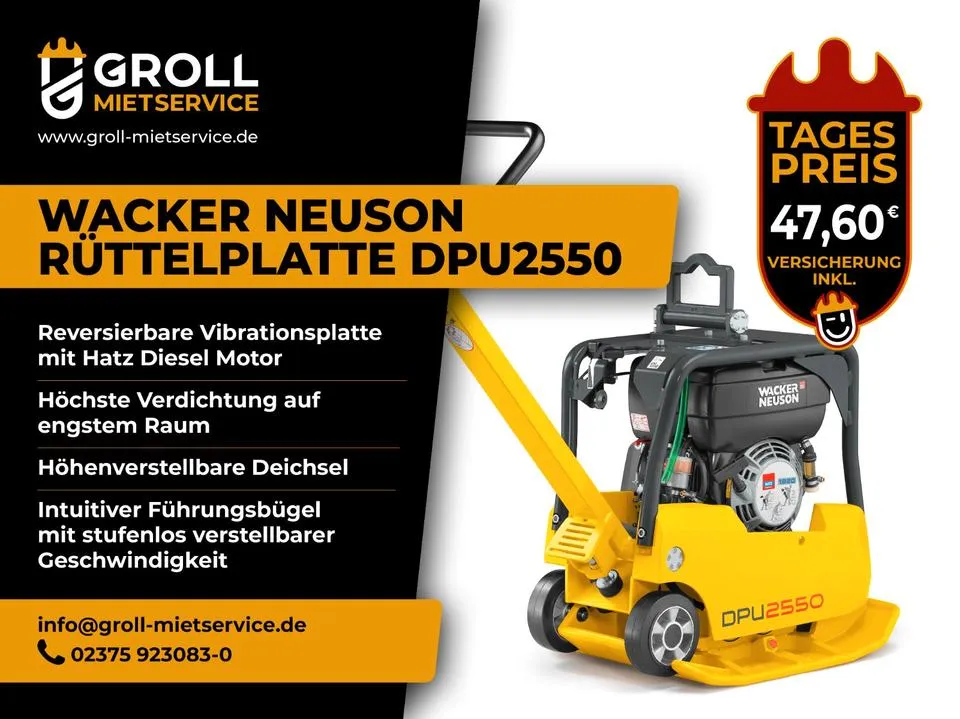 Wacker Neuson DPU2550 Rüttelplatte – Bild 2