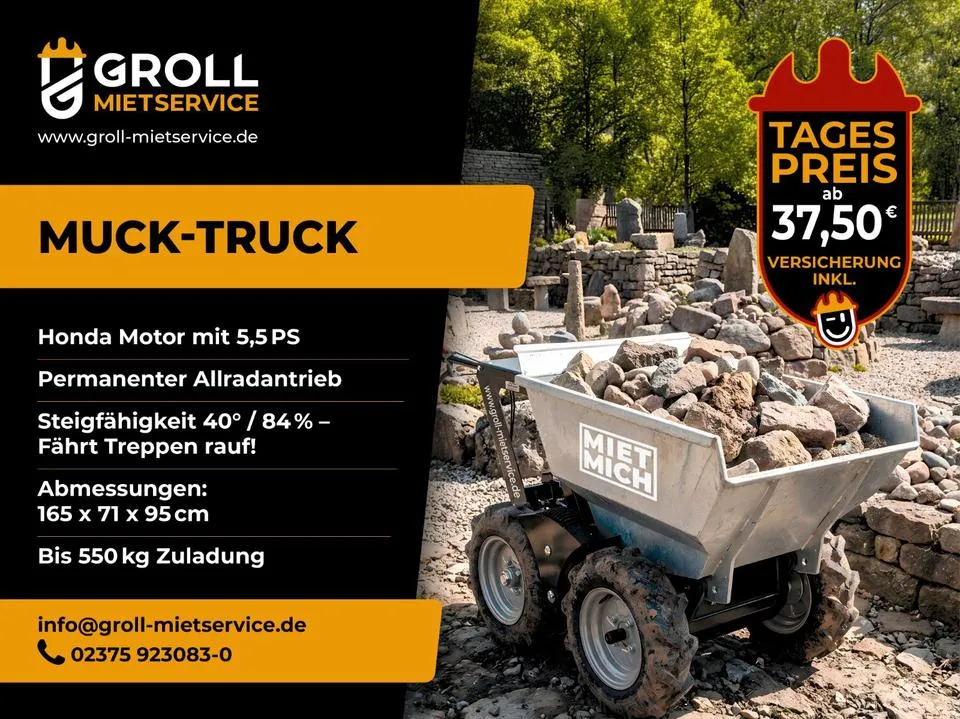 Muck Truck Max II Motorschubkarre – Bild 2