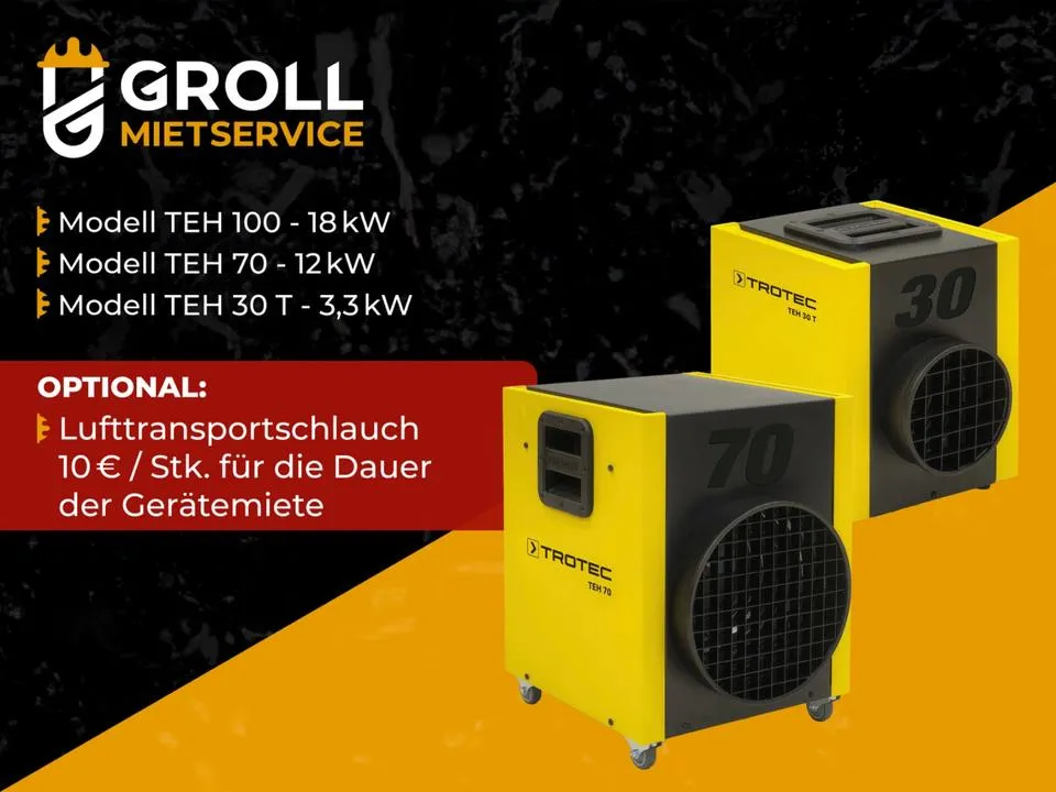 Trotec Heizgeräte (TEH 30 T / 70 / 100) – Bild 2