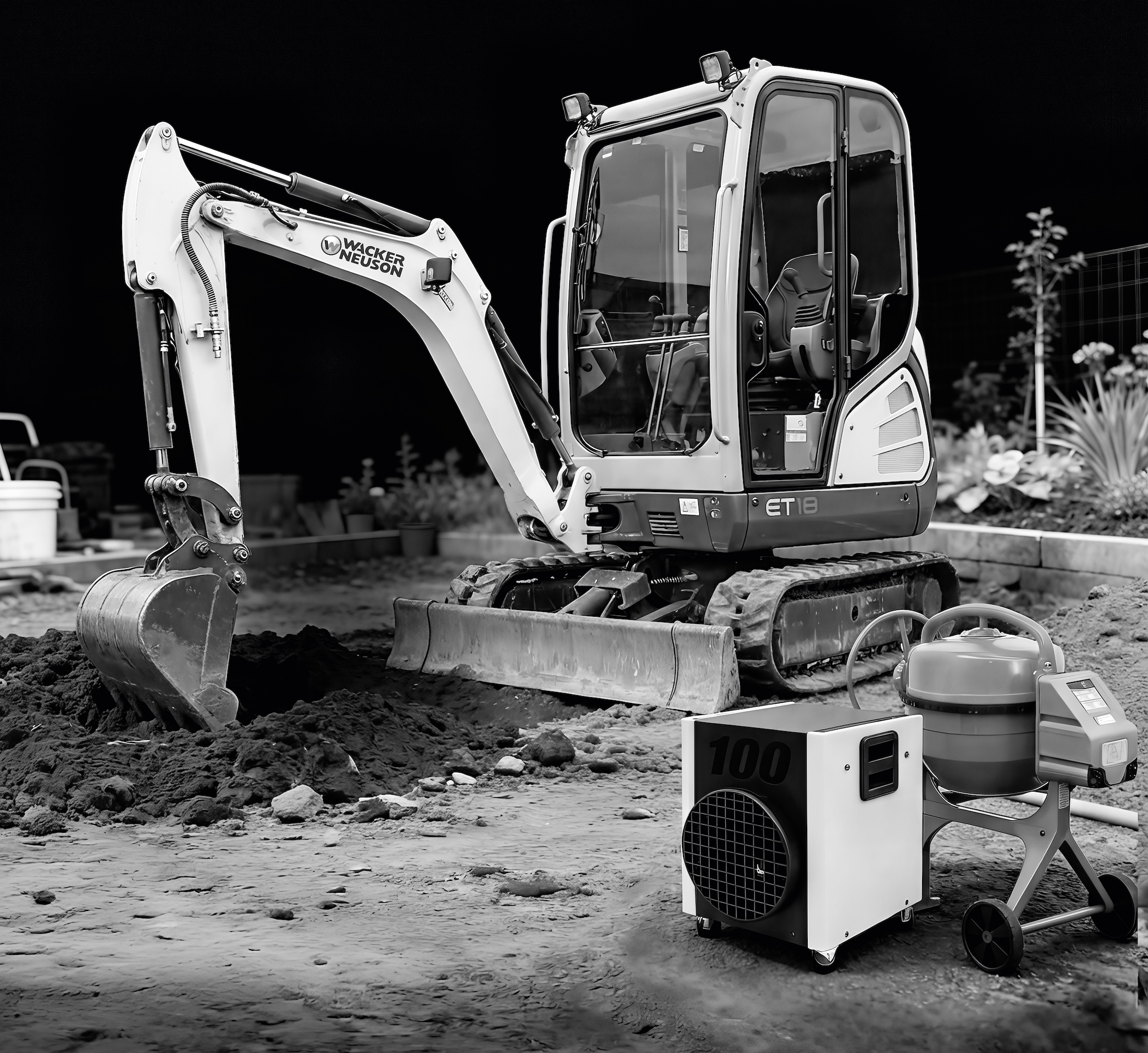 Wacker Neuson Bagger ET18 aus dem Mietpark von Groll Mietservice